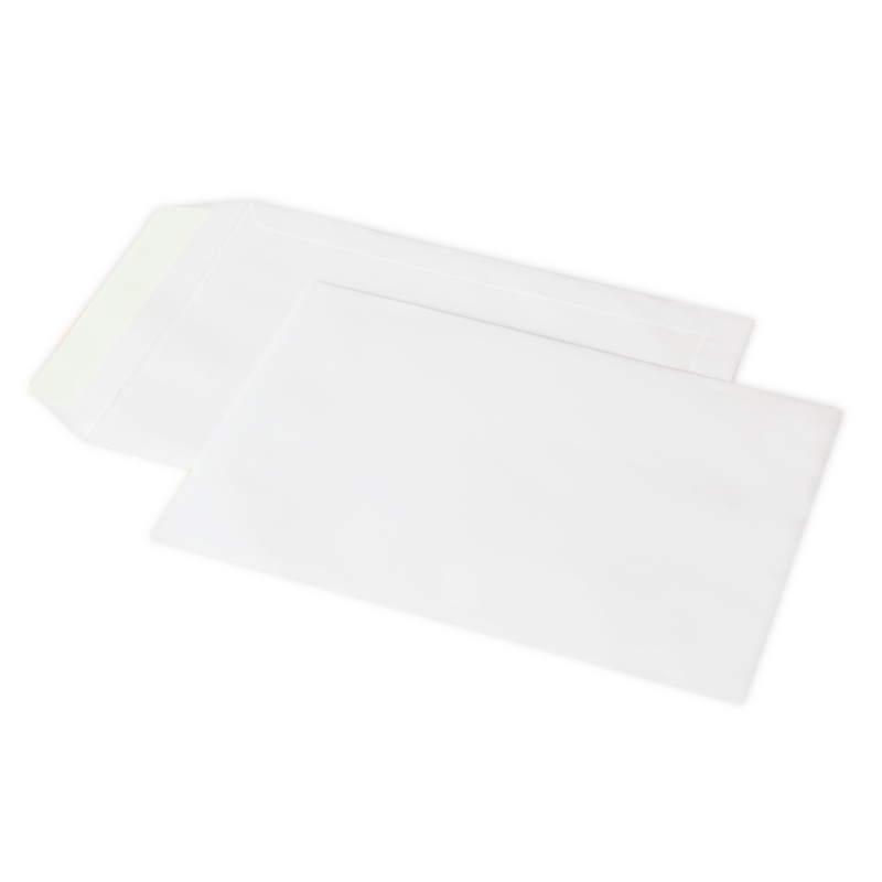 Пакет поштовий B4 (250х353 мм), СКЛ, 0+0 білий офсет 100 г/м², 1 шт.